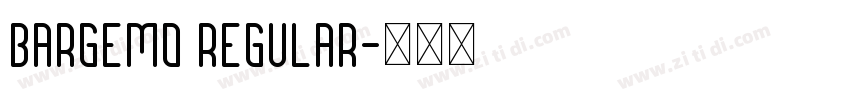 Bargemo Regular字体转换